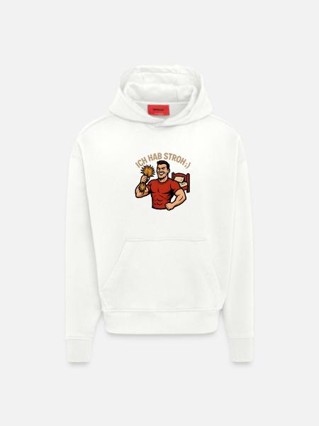 ich hab stroh - Hoodie- made by SPREAD - OFF WHITE