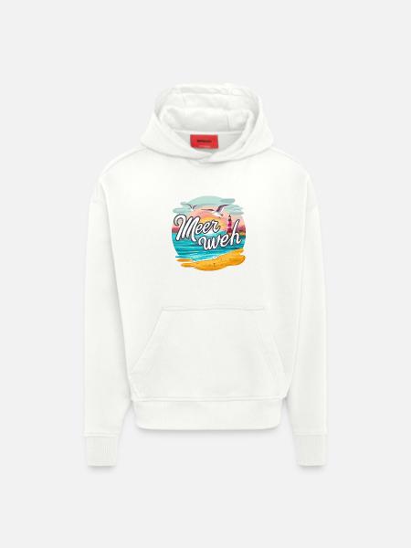 Meerweh - Hoodie- made by SPREAD - OFF WHITE