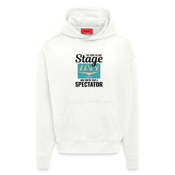 Synchronschwimmer-Wasservorführung - Hoodie- made by SPREAD  - OFF WHITE - Vorne