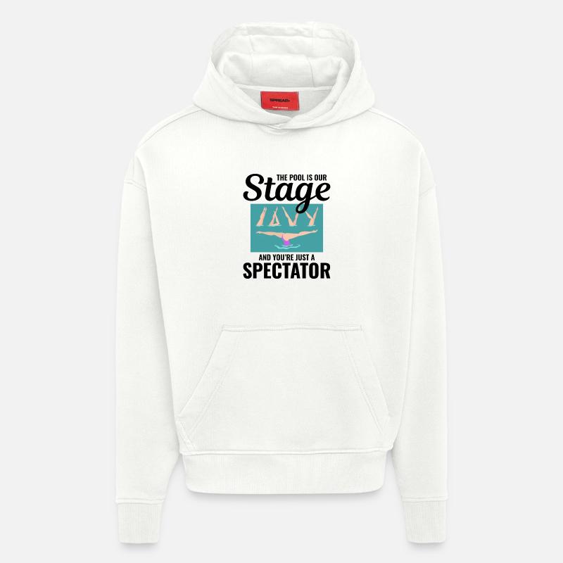 Synchronschwimmer-Wasservorführung - Hoodie- made by SPREAD  - OFF WHITE