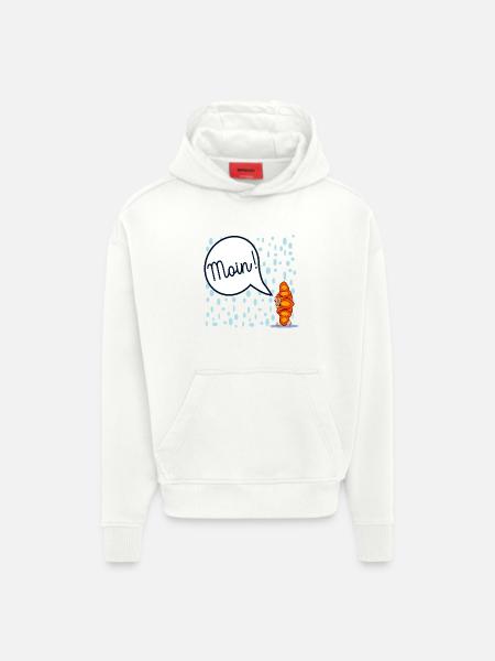 HAMBURG MOIN FRANZBRÖTCHEN - Hoodie- made by SPREAD - OFF WHITE