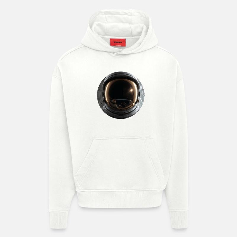 Space Astronaut Design - Hoodie- made by SPREAD  - OFF WHITE
