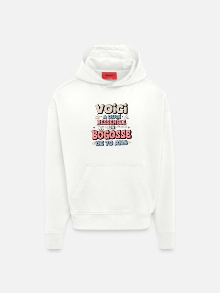 Melancholic Humor 79th Birthday - Hoodie- made by SPREAD  - OFF WHITE