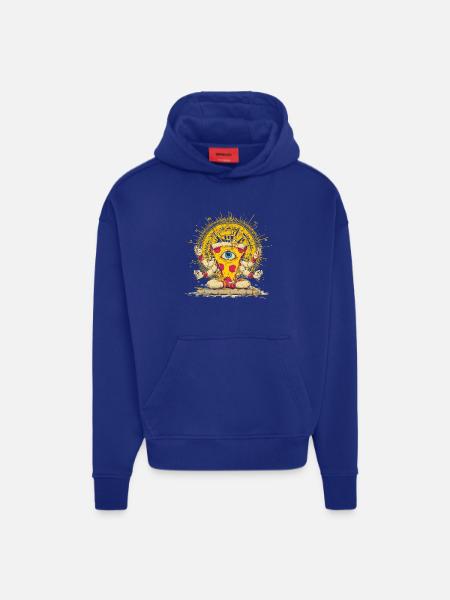 Crazy pizza god - Hoodie- made by SPREAD  - OFF WHITE