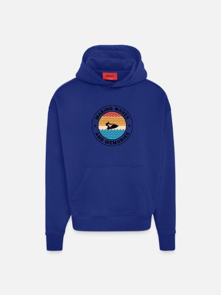 Making Waves and Memories Jetski  - Hoodie- made by SPREAD  - OFF WHITE