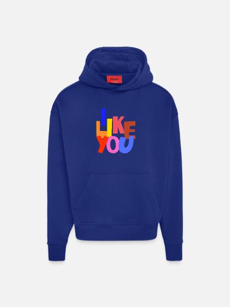 I like you. I like you. - Hoodie- made by SPREAD  - OFF WHITE