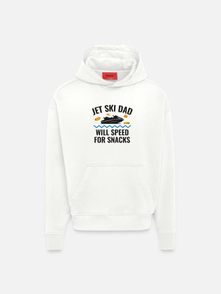 Jet-Ski-Vater rast für Snacks - Hoodie- made by SPREAD - OFF WHITE