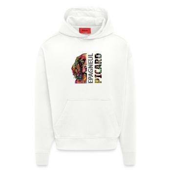 Farbiger Epagneul Picard  - Hoodie- made by SPREAD  - OFF WHITE - Vorne