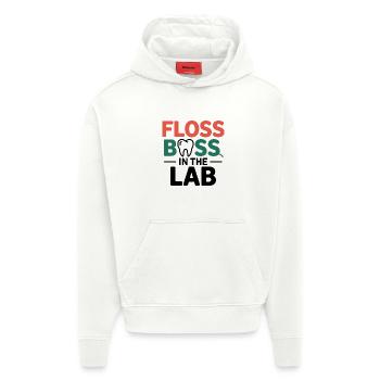 Technicien de laboratoire dentaire Art - Sweat à capuche bio épais oversize fabriqué en UE - OFF WHITE - Devant