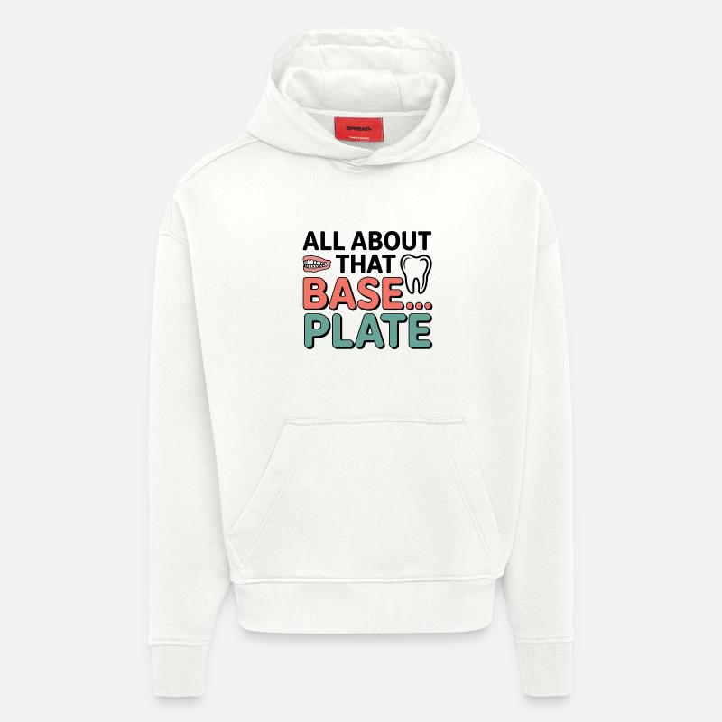Dental Lab Technician Base Plate  - Hoodie- made by SPREAD  - OFF WHITE