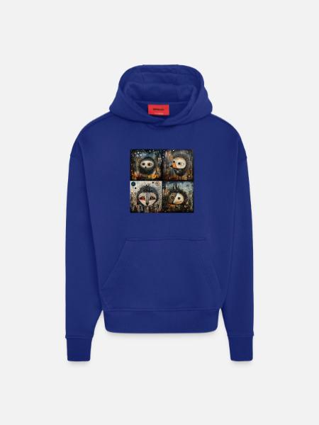 4 igel - Hoodie- made by SPREAD - OFF WHITE