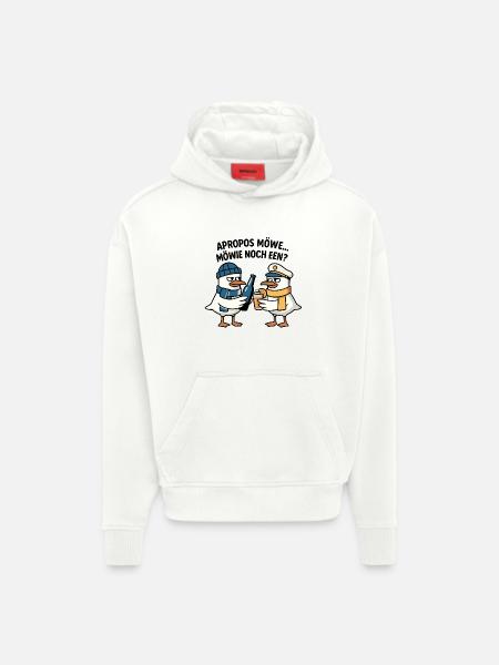 Möwen Prost am Meer - Hoodie- made by SPREAD - OFF WHITE