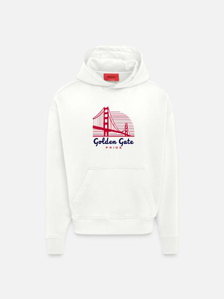 Golden Gate Bridge San Francisco - Hoodie- made by SPREAD - OFF WHITE