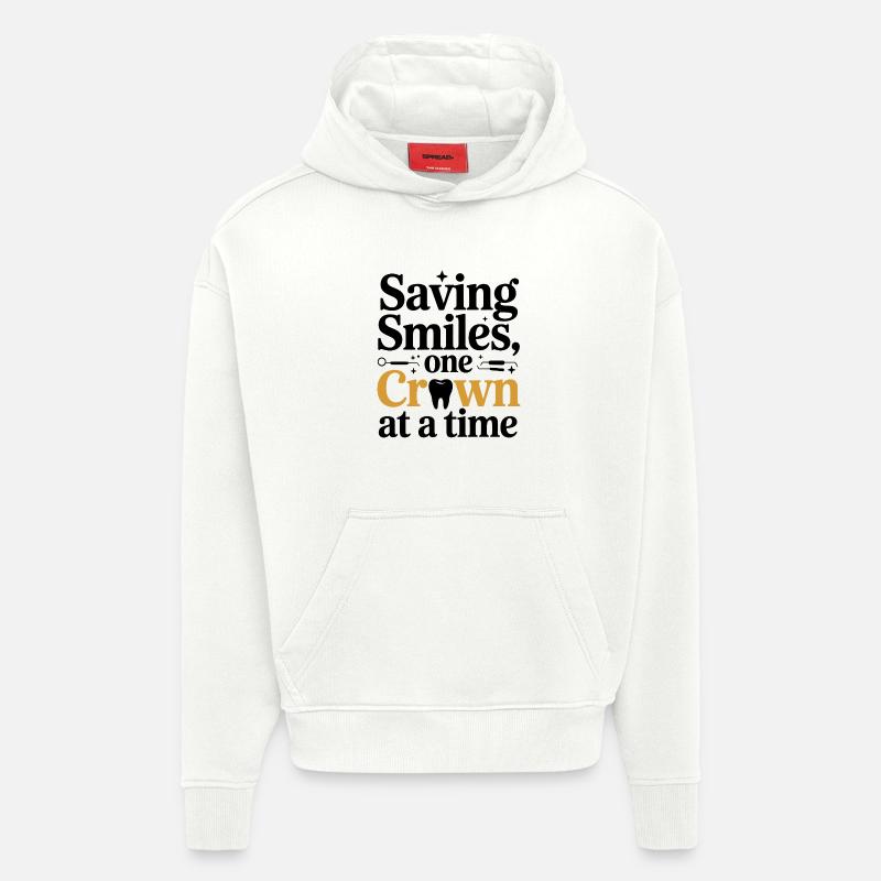 Dentallabortechniker Kronenmacher Design - Hoodie- made by SPREAD - OFF WHITE