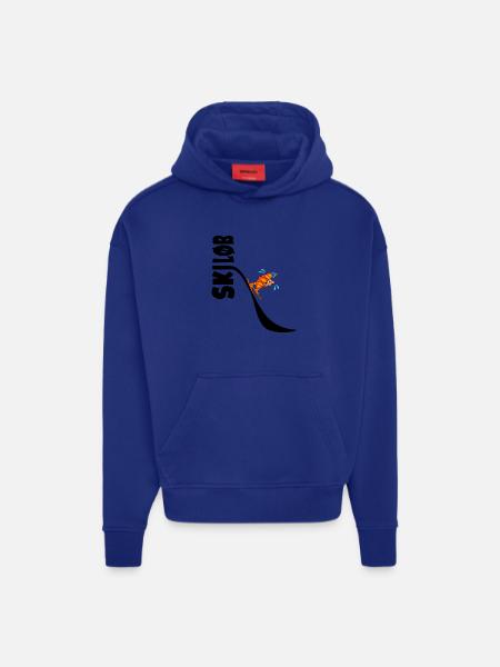 Skiing Fun Croissants - Hoodie- made by SPREAD - OFF WHITE
