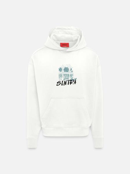 Moorish Architecture Sintra Monochrome - Hoodie- made by SPREAD - OFF WHITE