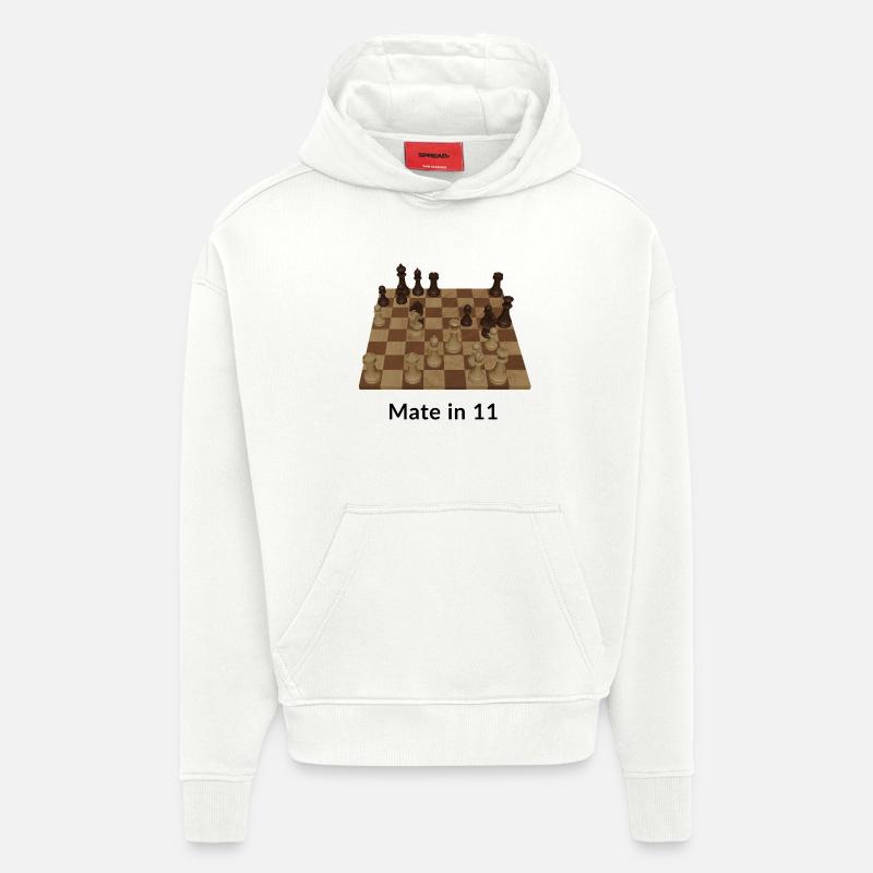 Mater en 11 coups - Sweat à capuche bio épais oversize fabriqué en UE - OFF WHITE