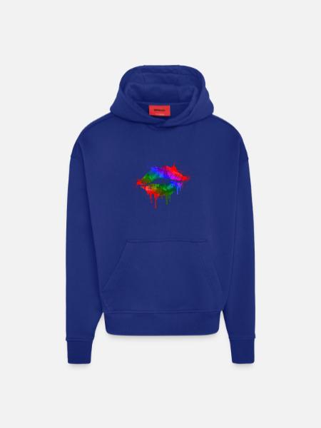 Chromatisches Lippenspray - Hoodie- made by SPREAD - OFF WHITE
