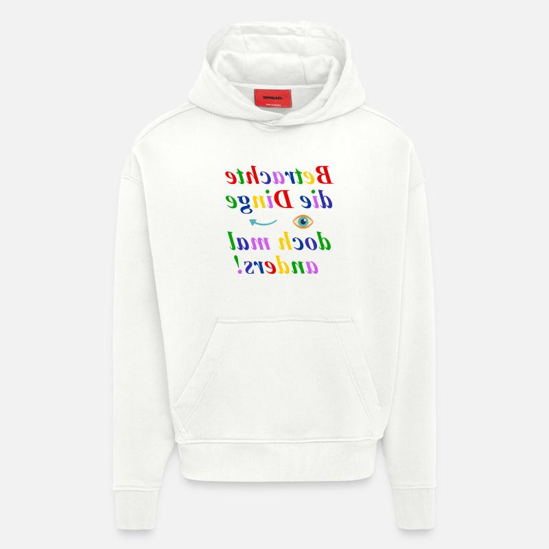 Think Different Design - Hoodie- made by SPREAD  - OFF WHITE