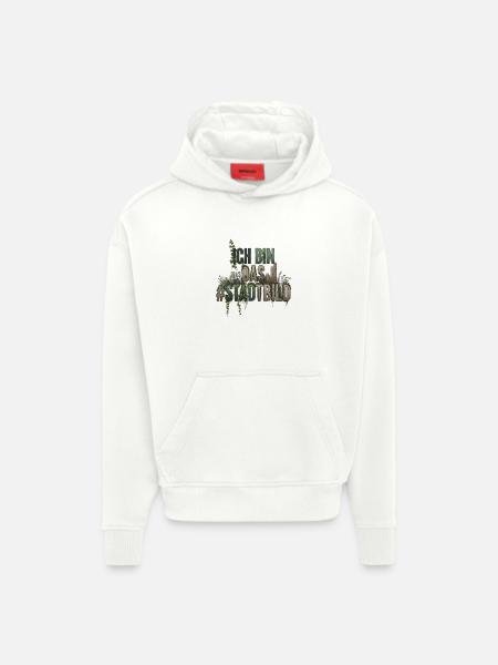 Nature_Overlay_T-shirt - Hoodie- made by SPREAD - OFF WHITE