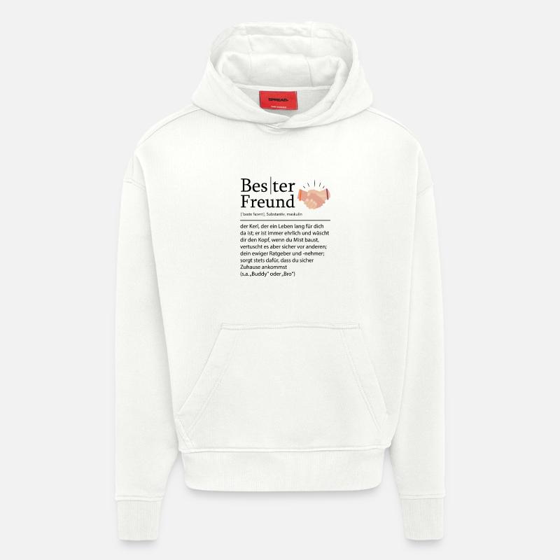 Beste Freunde Definition Freundschaft Geschenk - Hoodie- made by SPREAD  - OFF WHITE