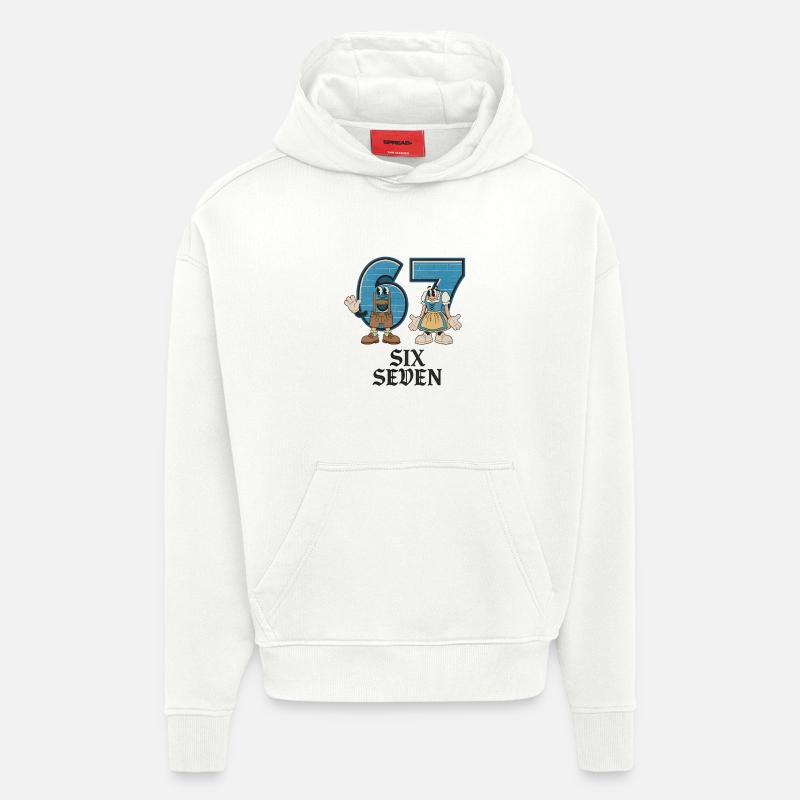 6 7 Sechs Sieben Meme - Hoodie- made by SPREAD  - OFF WHITE