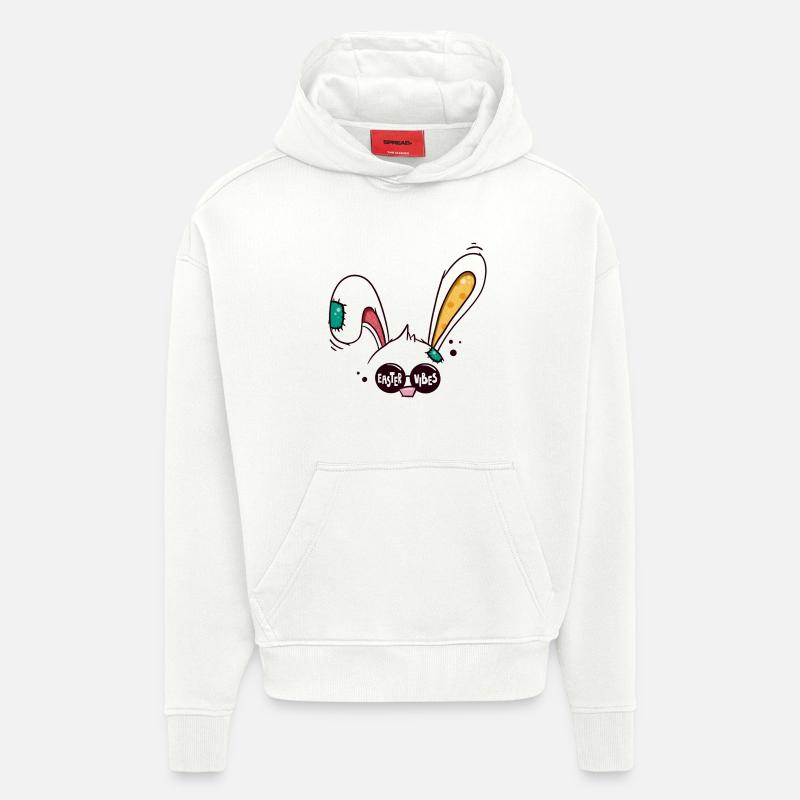 Easter Vibes Easter Bunny - Hoodie- made by SPREAD  - OFF WHITE