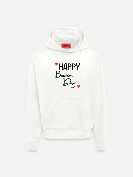 Happy Baptism Day - Hoodie- made by SPREAD - OFF WHITE