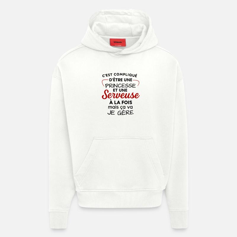 Prinzessin und Kellnerin: Doppelte Berufung - Hoodie- made by SPREAD  - OFF WHITE