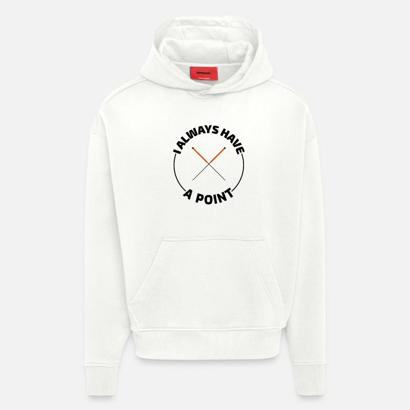 Praticien agréé en MTC Expert Précision - Sweat à capuche bio épais oversize fabriqué en UE - OFF WHITE