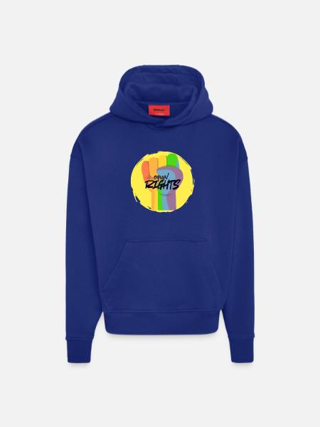 Rainbow Fist Pride Equality - Hoodie- made by SPREAD - OFF WHITE