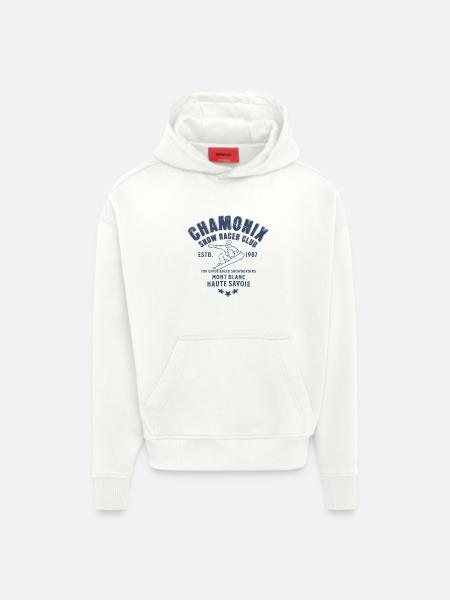 Chamonix Snowboard Club Mont Blanc - Hoodie- made by SPREAD  - OFF WHITE