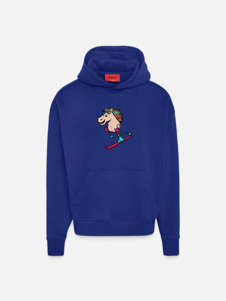 Hobby Horsing Ski - Hoodie- made by SPREAD  - OFF WHITE