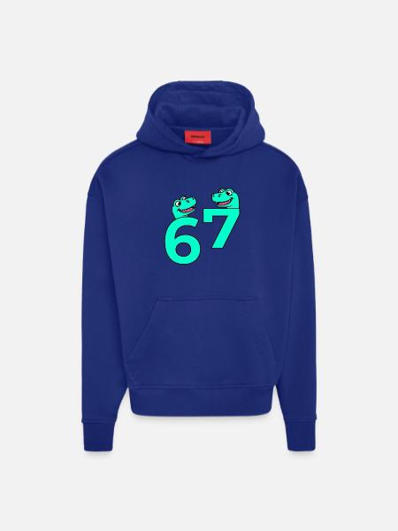 Nummer sieben sechs 67 Tiere - Hoodie- made by SPREAD  - OFF WHITE
