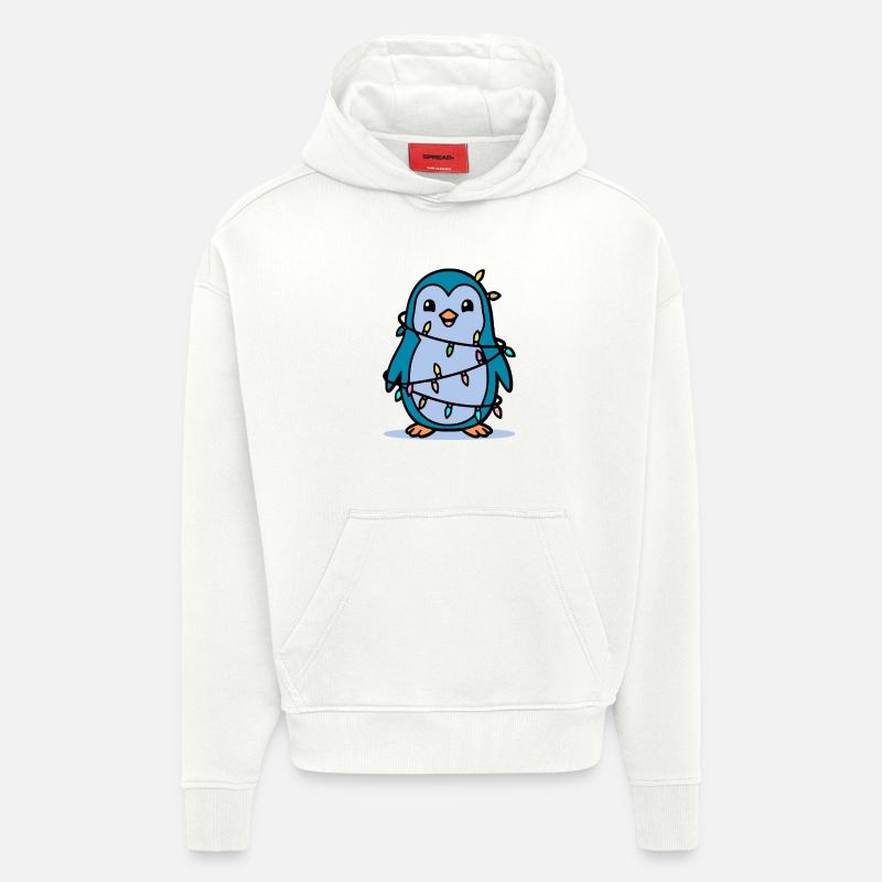 Weihnachten Pinguin - Hoodie- made by SPREAD  - OFF WHITE