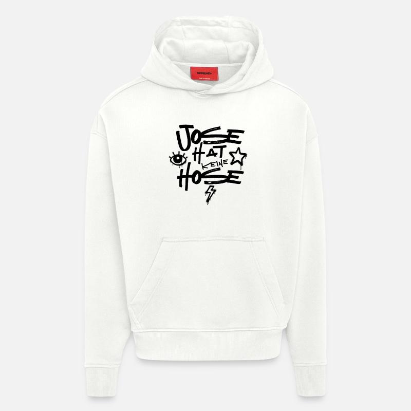 Jose n’a pas de pantalon - Sweat à capuche bio épais oversize fabriqué en UE - OFF WHITE