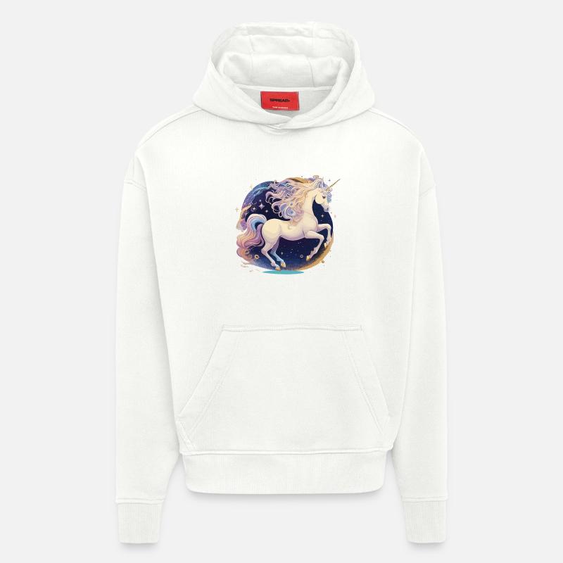 Pastel Unicorn Galaxy - Hoodie- made by SPREAD - OFF WHITE