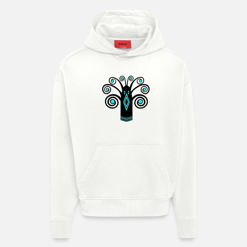 Vogelgrafik - Hoodie- made by SPREAD  - OFF WHITE