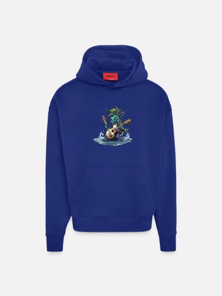 Water Dragon Guitarist - Hoodie- made by SPREAD - OFF WHITE
