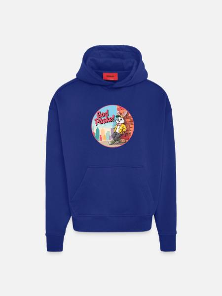Easter Bunny in Urban Landscape - - Hoodie- made by SPREAD  - OFF WHITE
