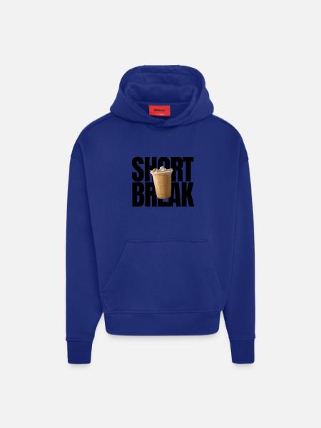 Courte pause - Sweat à capuche bio épais oversize fabriqué en UE - OFF WHITE