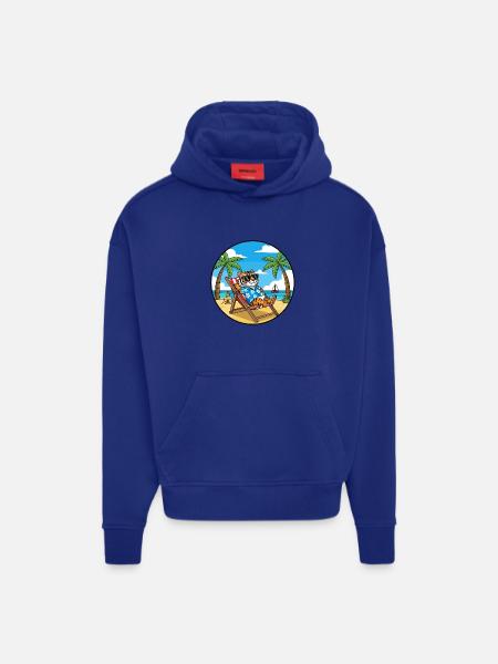 Coole Tiger Beach Vacation Sommer-Vibes - Hoodie- made by SPREAD  - OFF WHITE