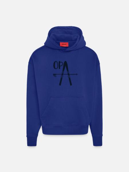 GRANDPA SKIING SKIING - Hoodie- made by SPREAD  - OFF WHITE