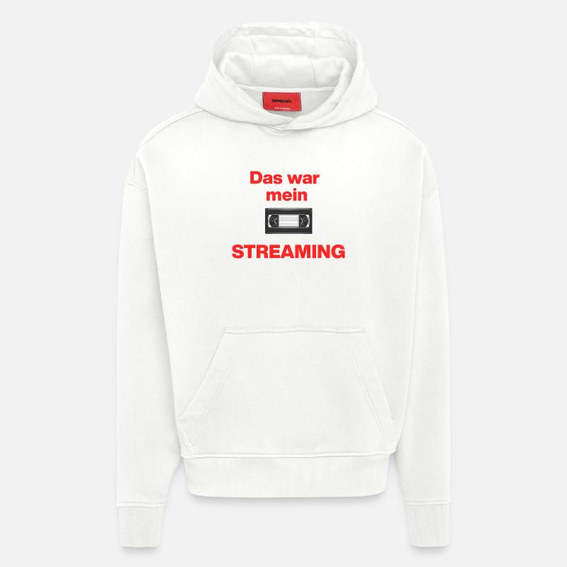 Das war Streaming, Videokasette früher, damals - Hoodie- made by SPREAD  - OFF WHITE