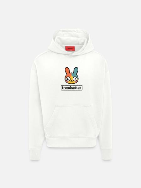 Bunny 67: Trendsetter - Hoodie- made by SPREAD  - OFF WHITE
