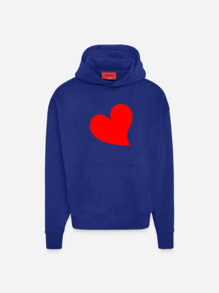HEART VALENTINES DAY - Hoodie- made by SPREAD - OFF WHITE