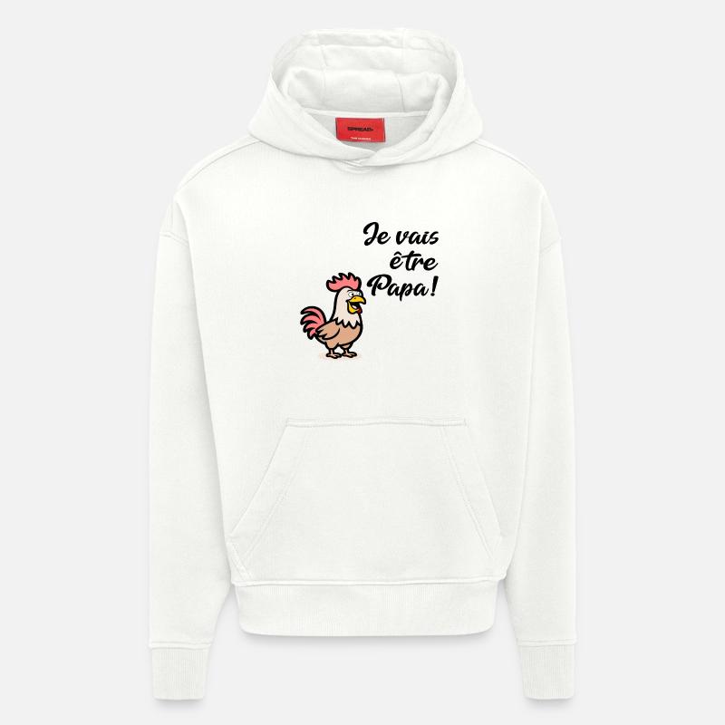 Chickens Daddy Chickens - Hoodie- made by SPREAD  - OFF WHITE