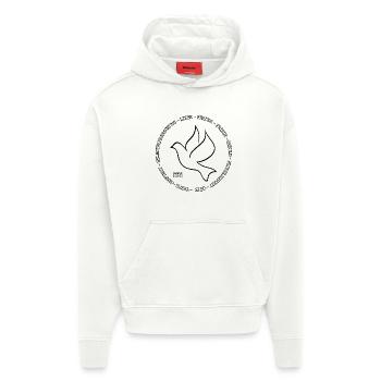 Früchte des Geistes. Galater 5, 22-23 - Hoodie- made by SPREAD  - OFF WHITE - Vorne