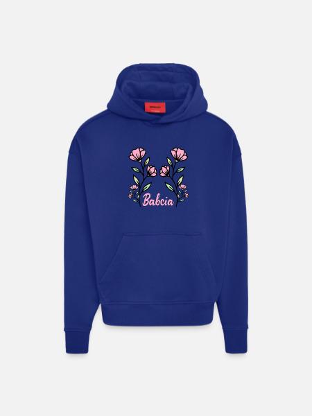 Grandma Flowers - Hoodie- made by SPREAD - OFF WHITE