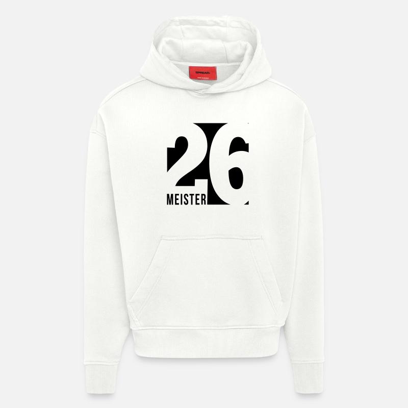 Champion 2026 Championship - Sweat à capuche bio épais oversize fabriqué en UE - OFF WHITE
